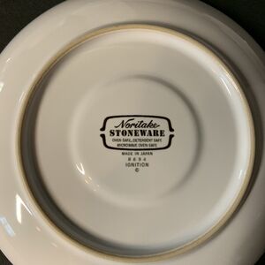 Noritake Stoneware Plate in Elegant White